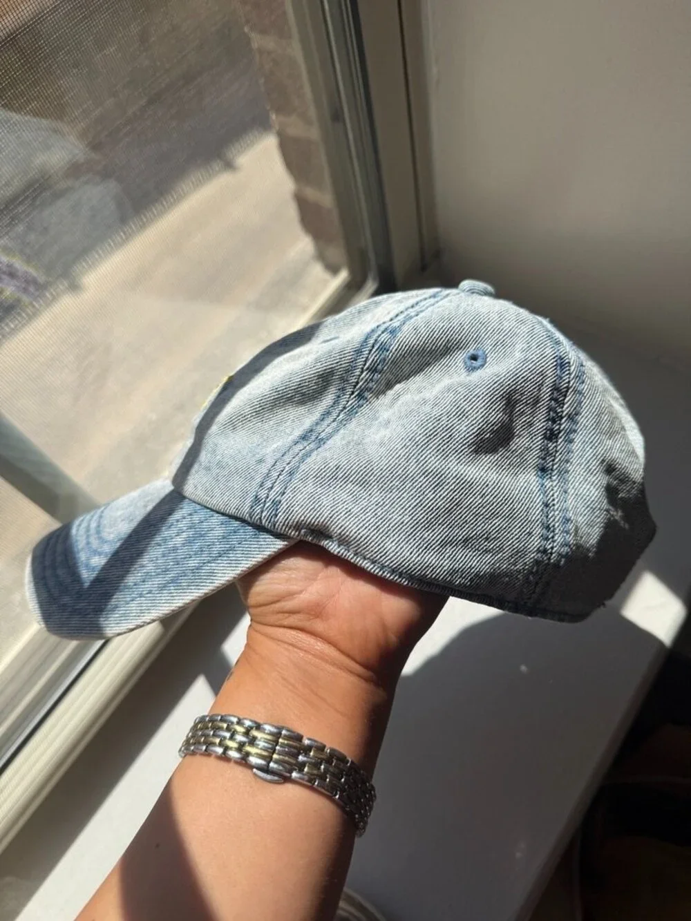 Nickelodeon Rugrats Denim Baseball Cap Y2K 90s Cartoon Strapback Dad Hat Blue - Picture 3 of 6